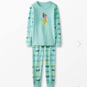 Disney Organic Tiana Princess and the Frog Hannah Andersson Pajamas 2 3 NWT